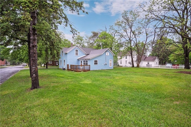 1020 E 10th St, Menomonie, WI 54751 - view of property exterior with a deck