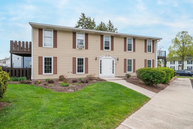 3933 Country Pl Unit D, Sheboygan, WI 53081 - colonial home featuring a front lawn and cooling unit