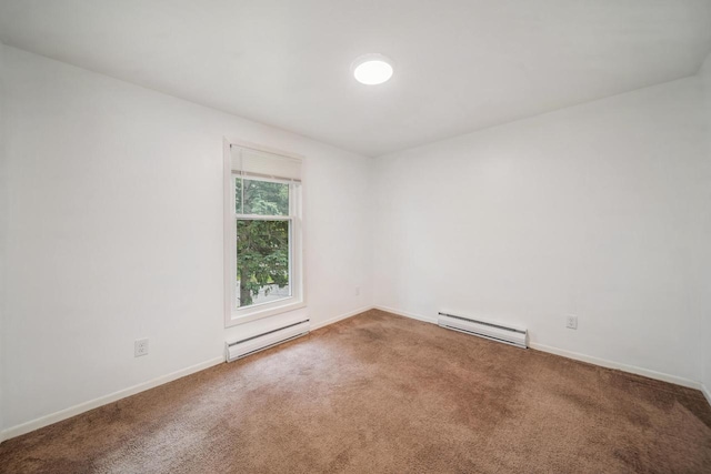 3933 Country Pl Unit D, Sheboygan, WI 53081 - carpeted spare room with a baseboard heating unit and baseboards