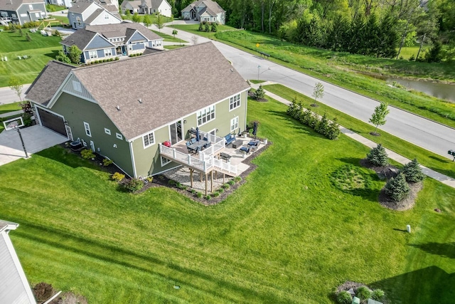W239N7521 High Ridge Dr, Sussex, WI 53089 - aerial perspective of suburban area with a nearby body of water