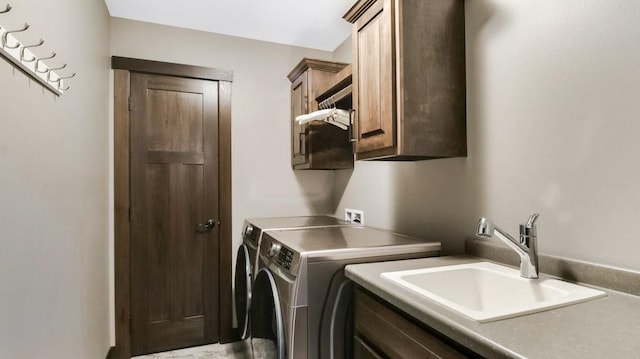 20170 63rd Ave, Chippewa Falls, WI 54729 - washroom with cabinet space and washer and clothes dryer