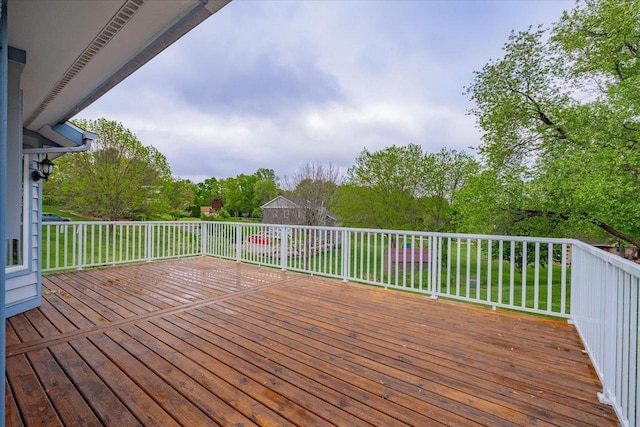 S7635 High Point Dr, Merrimac, WI 53561 - view of deck