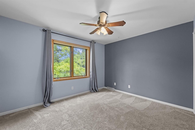 5806 E Open Mdw, Mcfarland, WI 53558 - empty room with carpet floors, a ceiling fan, and baseboards
