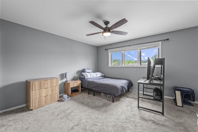 5806 E Open Mdw, Mcfarland, WI 53558 - carpeted bedroom with baseboards and ceiling fan