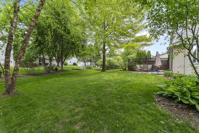 5806 E Open Mdw, Mcfarland, WI 53558 - view of yard with a patio