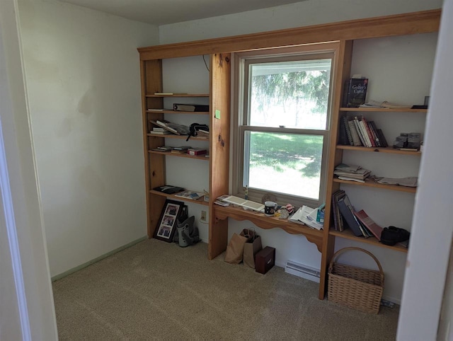 N79W33915 Petersen Rd, Oconomowoc, WI 53066 - home office with carpet flooring and a baseboard radiator