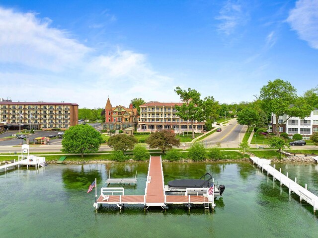 335 Wrigley Dr Unit 411, Lake Geneva, WI 53147 - dock area with a water view