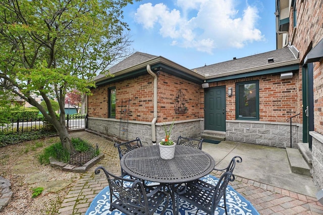 1420 N Astor St, Milwaukee, WI 53202 - view of patio featuring outdoor dining area