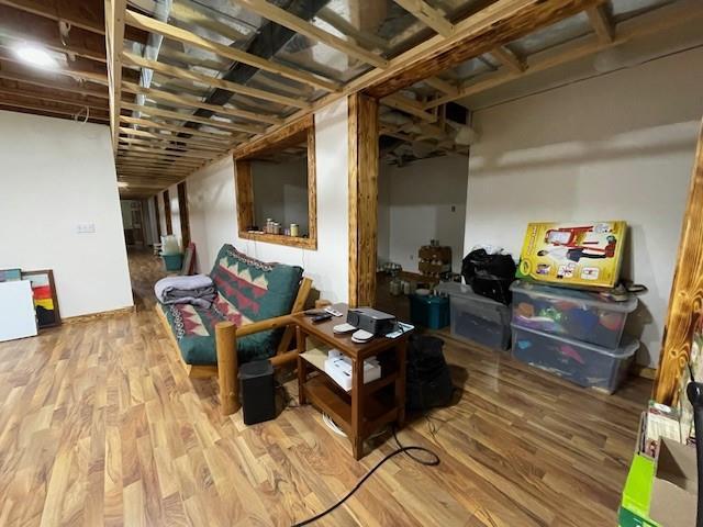 13550 W Froemel Rd, Hayward, WI 54843 - finished below grade area featuring wood finished floors