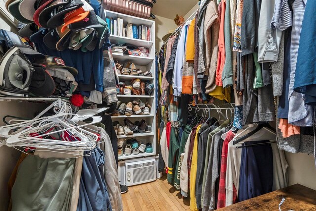 2207 N 51st St, Milwaukee, WI 53208 - walk in closet featuring hardwood / wood-style flooring
