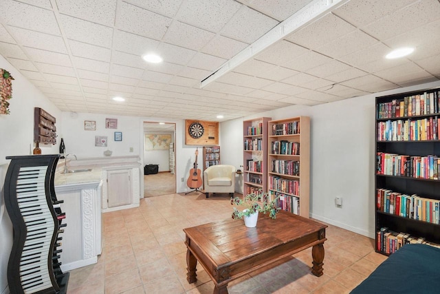 3609 Brigham Ave, Madison, WI 53714 - living room with light tile patterned floors and recessed lighting