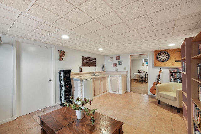 3609 Brigham Ave, Madison, WI 53714 - living area featuring light tile patterned floors