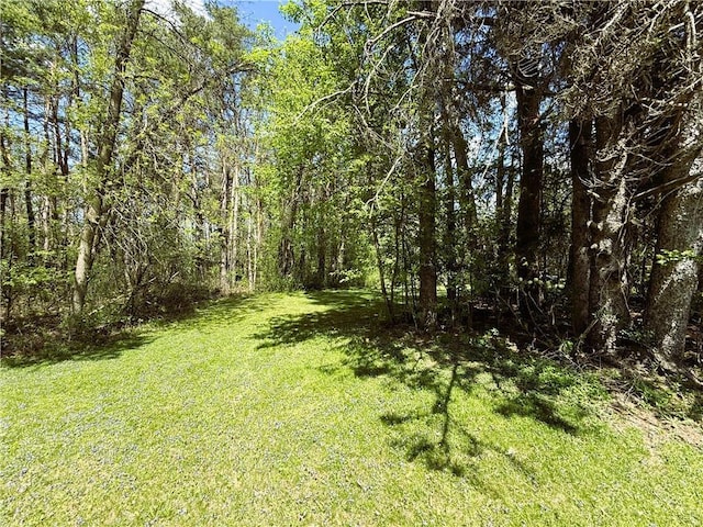N4719 Schmidt Rd, Ladysmith, WI 54848 - view of grassy yard featuring a view of trees