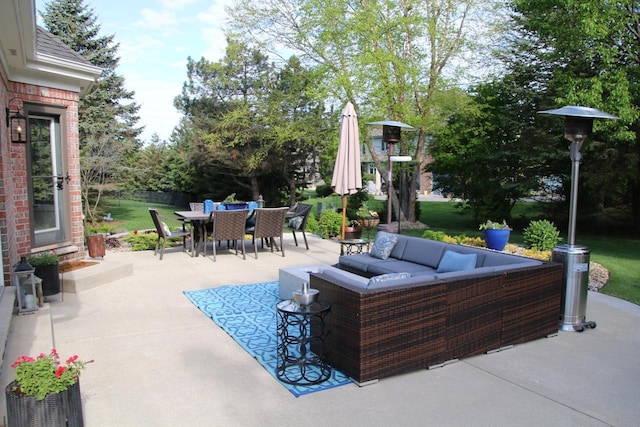 6606 Fieldstone Ct, Racine, WI 53402 - view of patio / terrace featuring outdoor dining space and outdoor lounge area