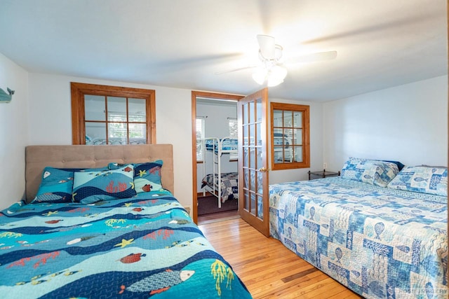 2894 Waubesa Ave, Madison, WI 53711 - bedroom featuring wood finished floors and a ceiling fan