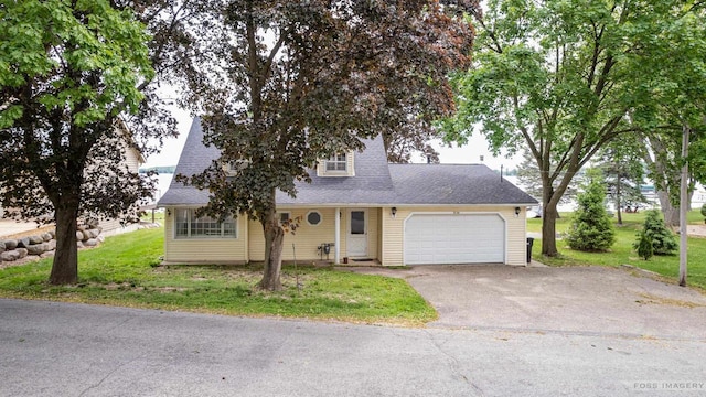 2894 Waubesa Ave, Madison, WI 53711 - view of front of house featuring asphalt driveway, an attached garage, a front lawn, and roof with shingles