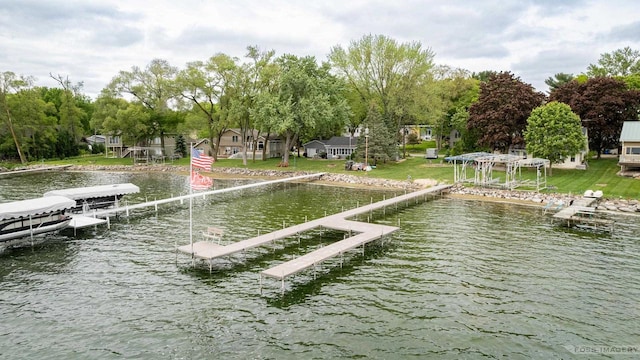 2894 Waubesa Ave, Madison, WI 53711 - dock with a water view and boat lift
