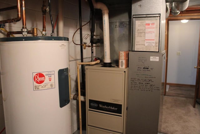421 River St, Merrimac, WI 53561 - utilities with electric water heater and heating unit