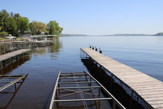 421 River St, Merrimac, WI 53561 - dock featuring a water view