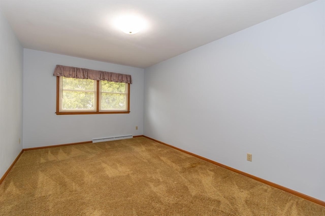 306 W Michigan St, Appleton, WI 54911 - spare room with a baseboard radiator, carpet floors, and baseboards