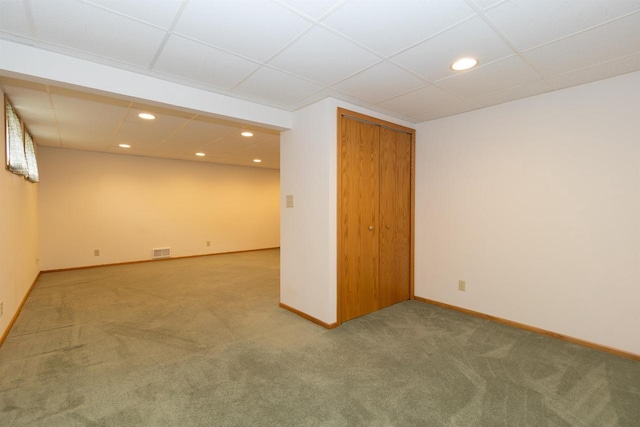 306 W Michigan St, Appleton, WI 54911 - empty room featuring carpet, recessed lighting, and baseboards