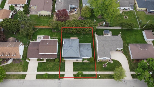 306 W Michigan St, Appleton, WI 54911 - aerial view of residential area featuring property boundaries highlighted