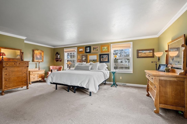 2522 Martha Ave, Green Bay, WI 54301 - bedroom featuring ornamental molding, carpet flooring, and baseboards