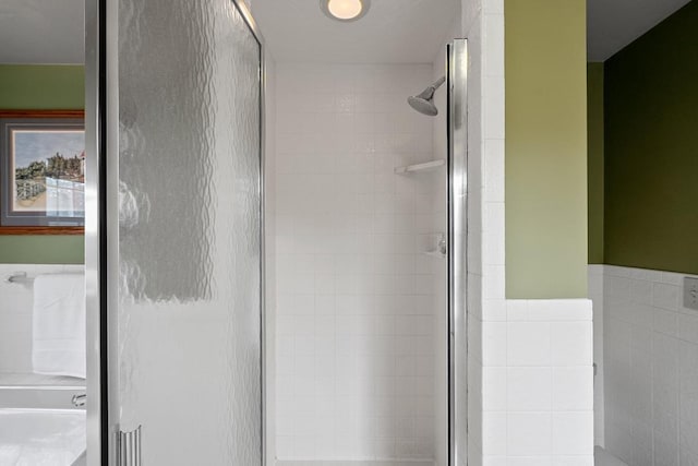 2522 Martha Ave, Green Bay, WI 54301 - bathroom featuring a shower stall