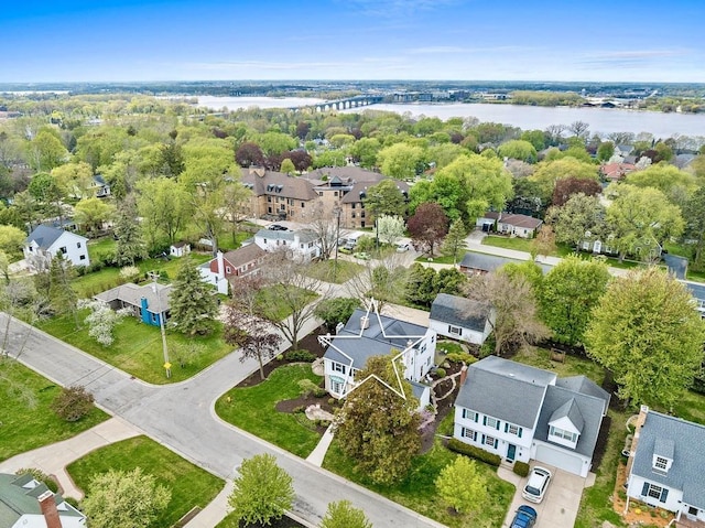 2522 Martha Ave, Green Bay, WI 54301 - aerial perspective of suburban area with a nearby body of water and a notable bridge