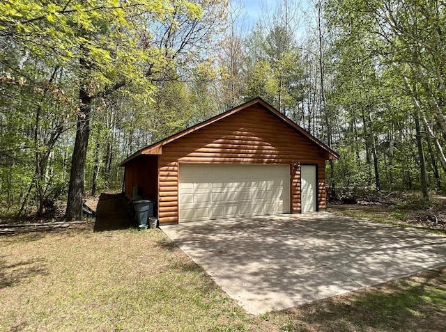 7431 Jordan Buck Trl, Danbury, WI 54830 - view of detached garage