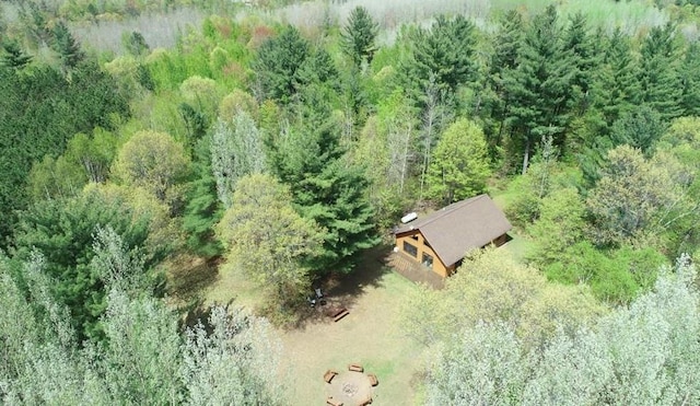 7431 Jordan Buck Trl, Danbury, WI 54830 - aerial view of property and surrounding area featuring a forest