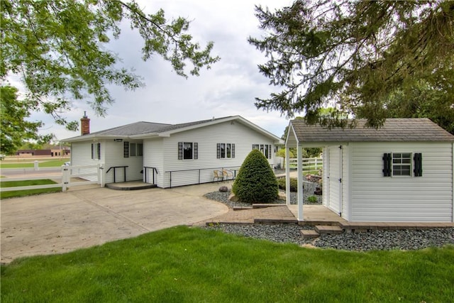 12482 65th Ave, Chippewa Falls, WI 54729 - back of property featuring a chimney