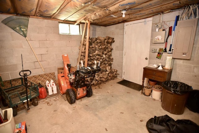 W1829 Broken Bow Rd, Keshena, WI 54135 - below grade area with electric panel