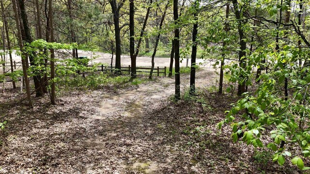 W1829 Broken Bow Rd, Keshena, WI 54135 - view of tree filled area