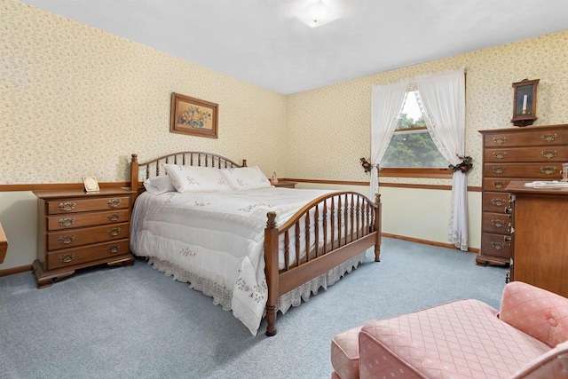 2009 N Eugene St, Appleton, WI 54914 - bedroom featuring wallpapered walls, carpet floors, and baseboards