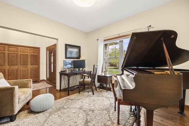 4700 Beaver Dam Rd, Stevens Point, WI 54482 - office with wood finished floors and baseboards