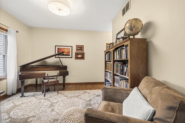 4700 Beaver Dam Rd, Stevens Point, WI 54482 - living area with wood finished floors and baseboards