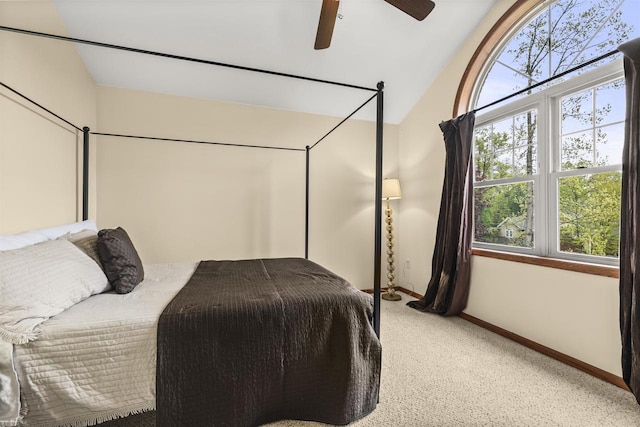4700 Beaver Dam Rd, Stevens Point, WI 54482 - carpeted bedroom with baseboards and a ceiling fan