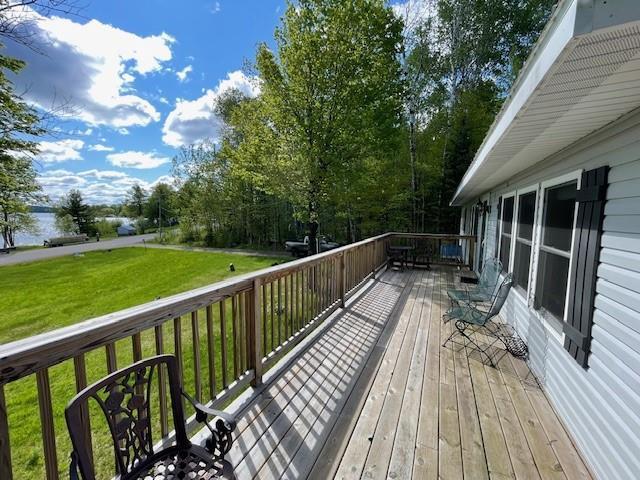 12757 County Highway T, Hayward, WI 54843 - deck with a yard