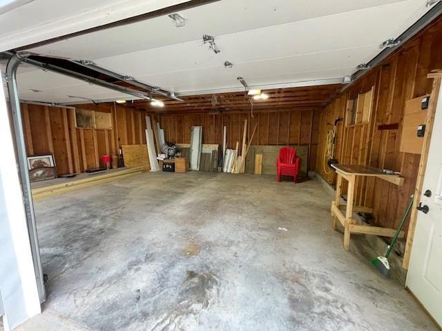 12757 County Highway T, Hayward, WI 54843 - garage with wooden walls