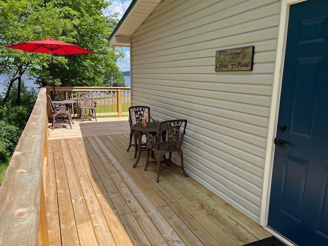 12757 County Highway T, Hayward, WI 54843 - view of wooden terrace