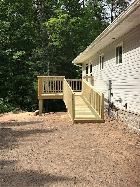 12757 County Highway T, Hayward, WI 54843 - view of deck