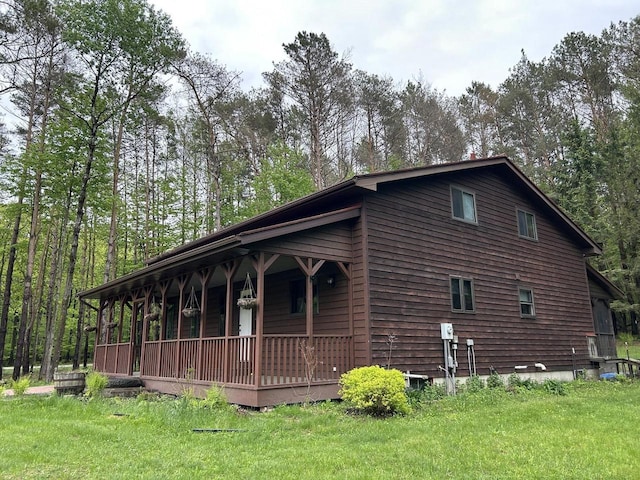 N3615 Badger Ave, Chili, WI 54420 - view of property exterior featuring a porch