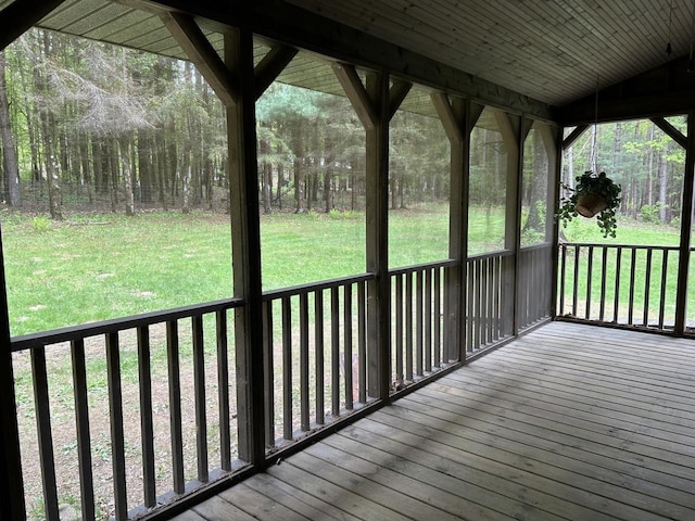 N3615 Badger Ave, Chili, WI 54420 - wooden terrace featuring a yard