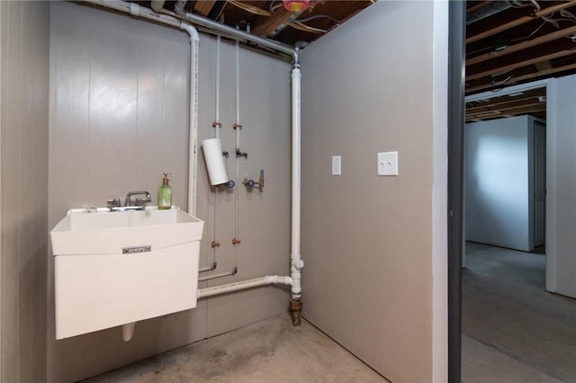 619 Aspen Ave, Amery, WI 54001 - basement with a sink