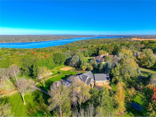 278 Saint Annes Pkwy, Hudson, WI 54016 - aerial overview of property's location featuring a heavily wooded area and a large body of water