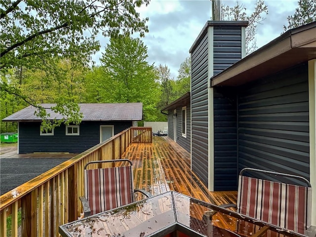 8054 223rd St, Cadott, WI 54727 - view of deck