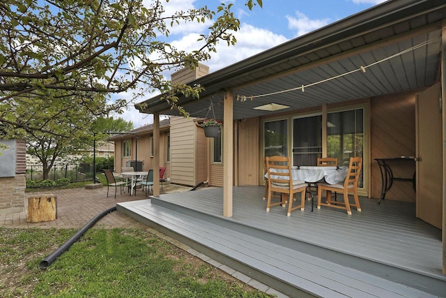 8124 W Imperial Dr, Franklin, WI 53132 - deck with outdoor dining space