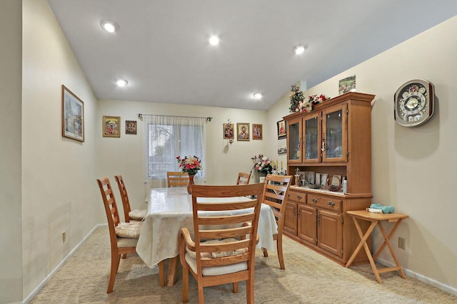 8124 W Imperial Dr, Franklin, WI 53132 - dining room with light carpet, baseboards, and recessed lighting