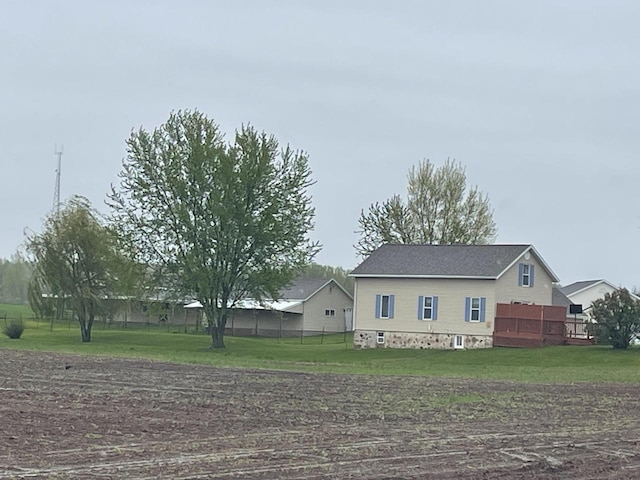 6831 Marken Rd, Valders, WI 54245 - view of front of home with a wooden deck